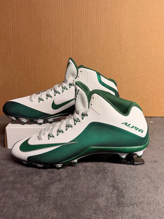 Nike Other - Nike Alpha Pro 2 Mid 3/4 Detachable Football Cleats Green White Sz 13